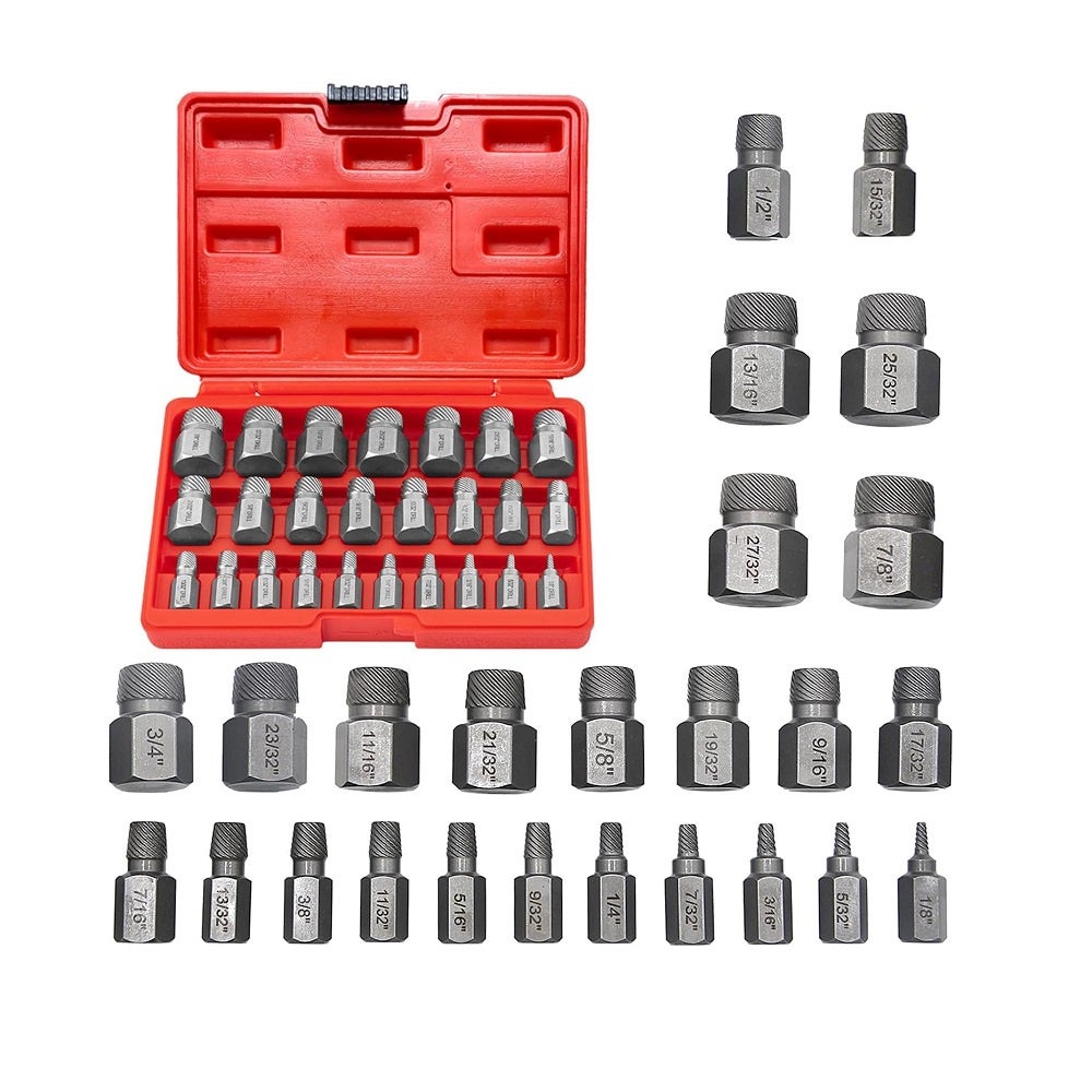 Vtizikl Outil D'extraction De Vis Screw En 5 Pièces, Avec Foret à Six Pans Creux Et Embouts Fins Pour Vis Cassees Et Endommagees 91755047