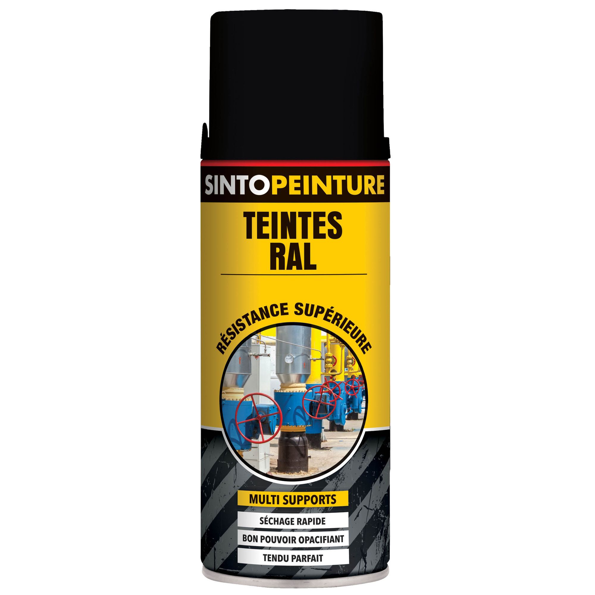 Peinture De Finition Industrielle Aérosol Hard Hat RAL 8002 Brun De Securite Brillant 500ml Rust Oleum