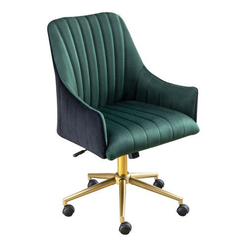 Sedia da ufficio regolabile in altezza, poltrona girevole in