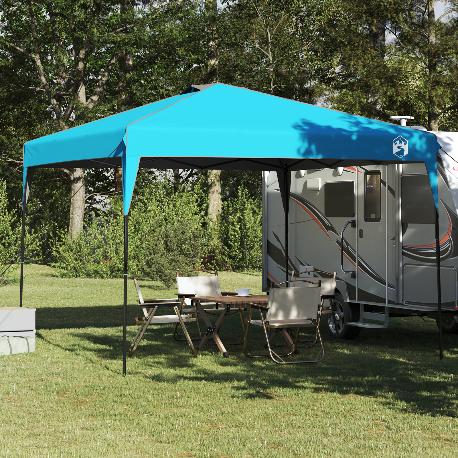 Auvents à jambes inclinées – Crown Shades - Royally Simple