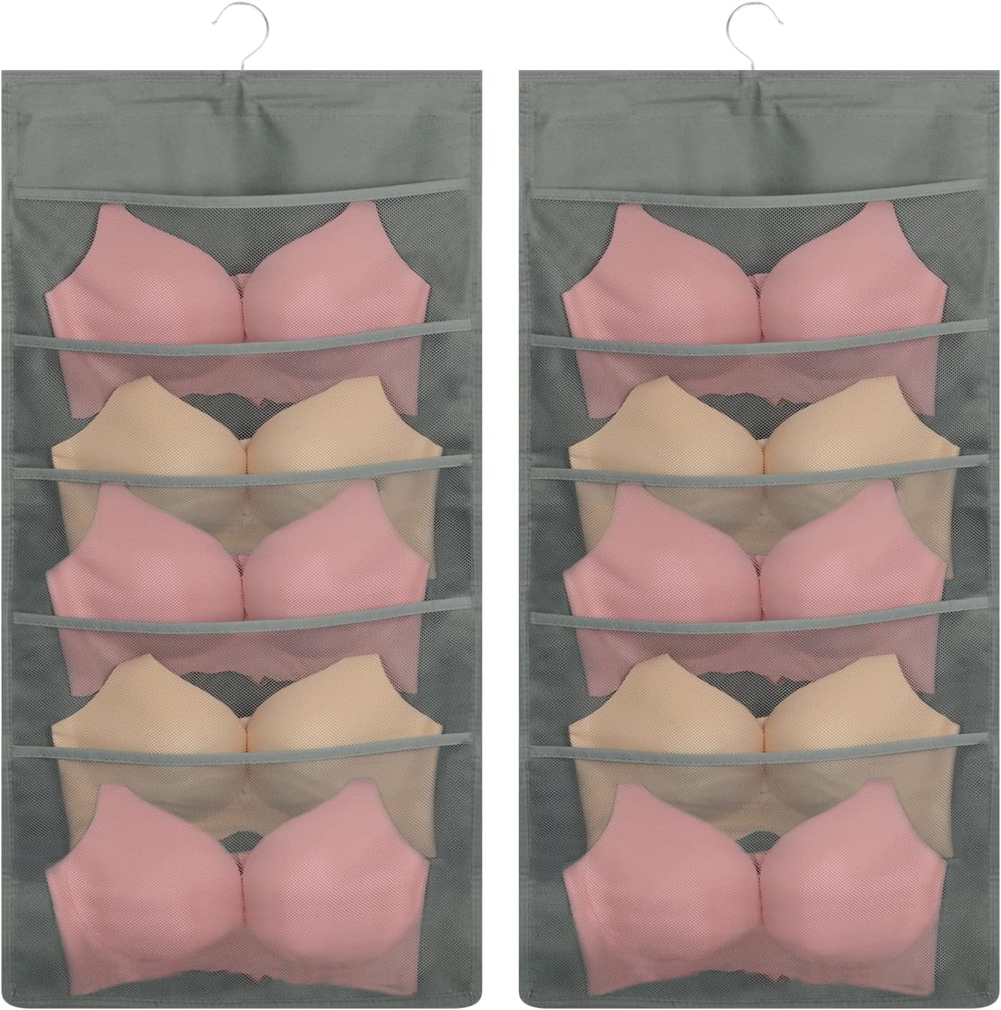 Rangement Suspendu Gris à 4 étages Pour Sacs à Main Ou Autres Sur Gens