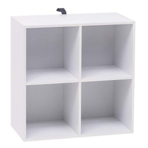 Scaffale Da Scrivania In Legno Massello - Piccola Libreria Da Scrivania Semplice Multistrato, Rack Di Archiviazione Desktop Da Scrivania Con Porta Dell'armadio, Decorazioni Per La Casa ( Color : White