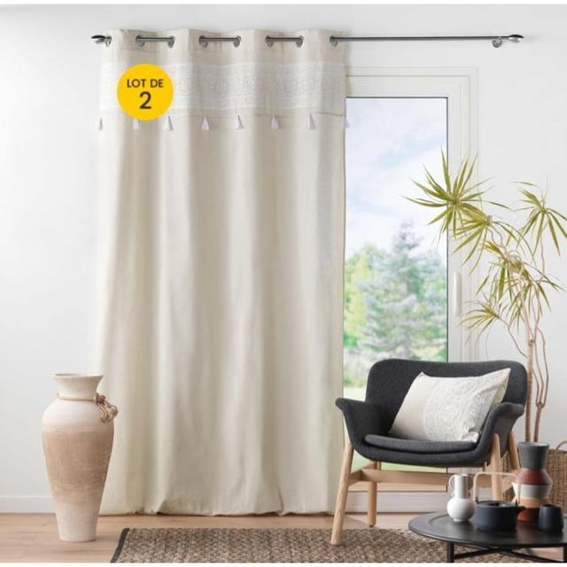 Fenghuangwu Paquete De 2 Alzapaños Para Cortinas, Hechos A Mano