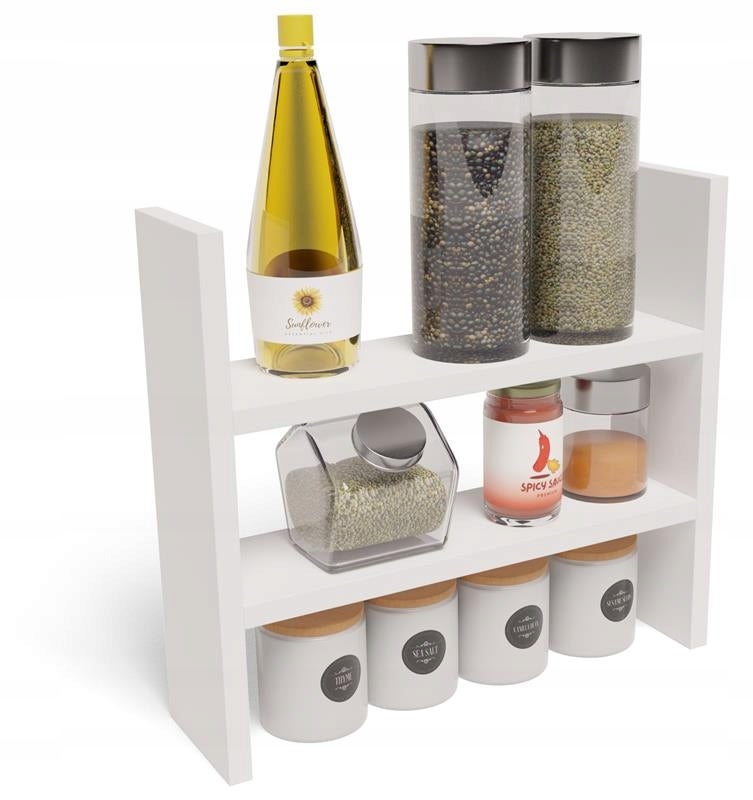 Półka kuchenna pojedyncza stojąca BIS EX3 biała płyta 18mm mini kredens