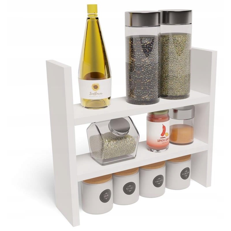 Półka kuchenna pojedyncza stojąca BIS EX3 biała płyta 18mm mini kredens