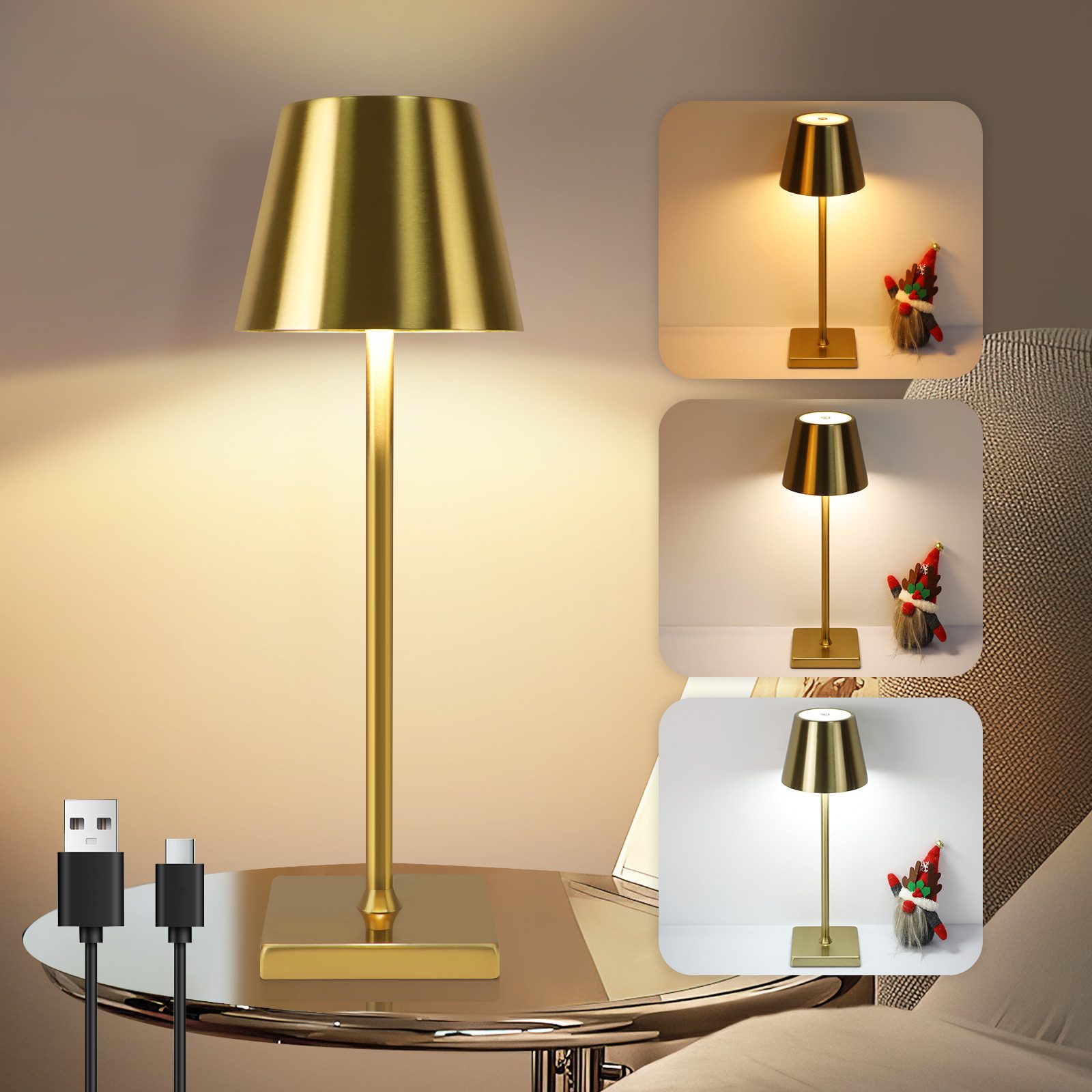 Lampe de Table Sans Fil LED - Lampe et Eclairage