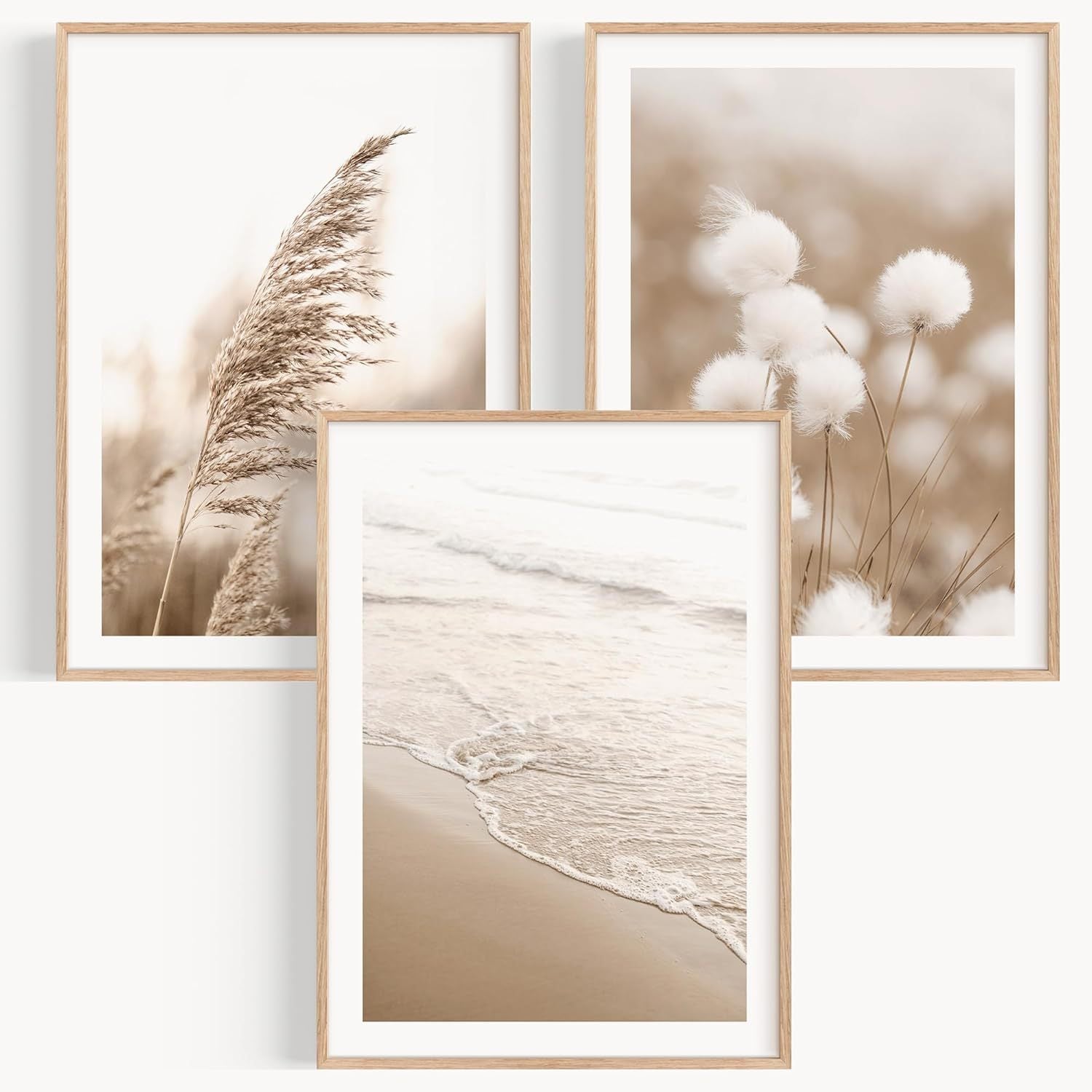 Juego de 3 pósteres decorativos para dormitorio, hogar o habitación de primos - Pósteres de playa y costa sin marco - 3 lienzos, 30 x 40 cm - Arte de - 5