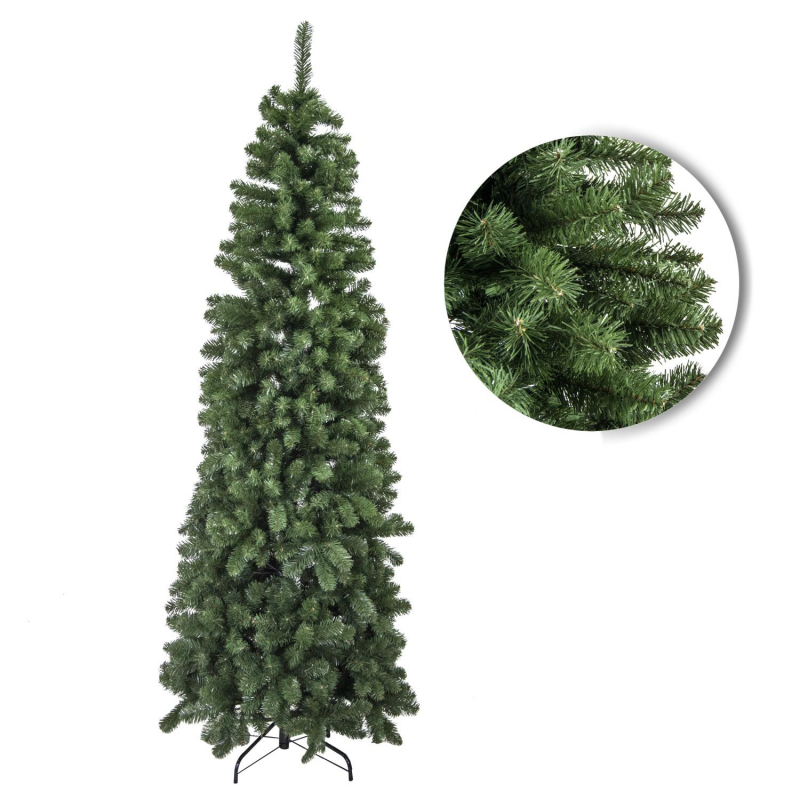 Albero Di Natale Artificiale Vacchetti Giuseppe Monte Prado 150 Cm | Verde Con 320 Rami A Ombrello, Base In Metallo - 3
