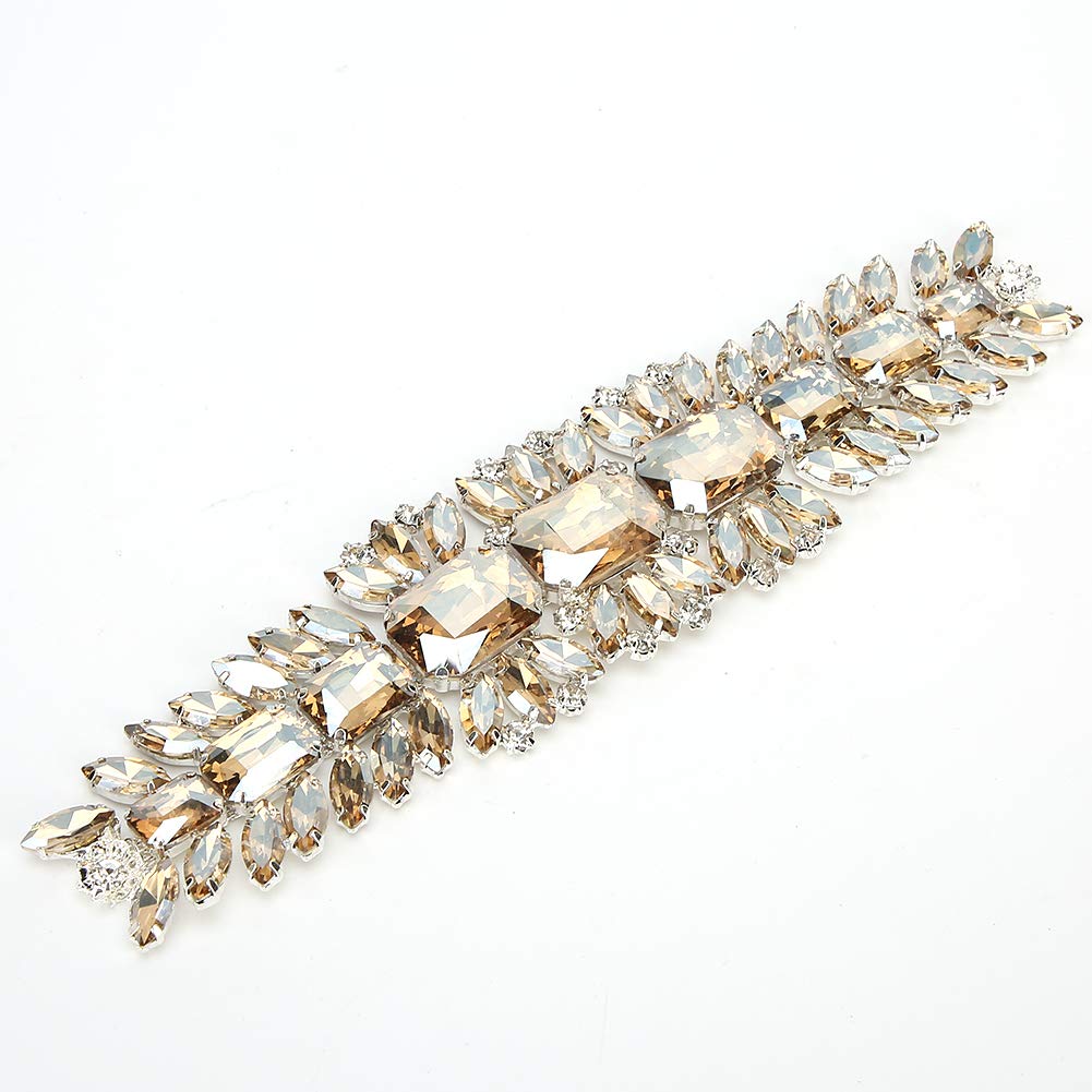 Chaîne Strass Cristal 5,5 Yards - 4mm, Garniture DIY Pour Bijoux, Vêtements, Chaussures Et Sacs (Argent Et Blanc