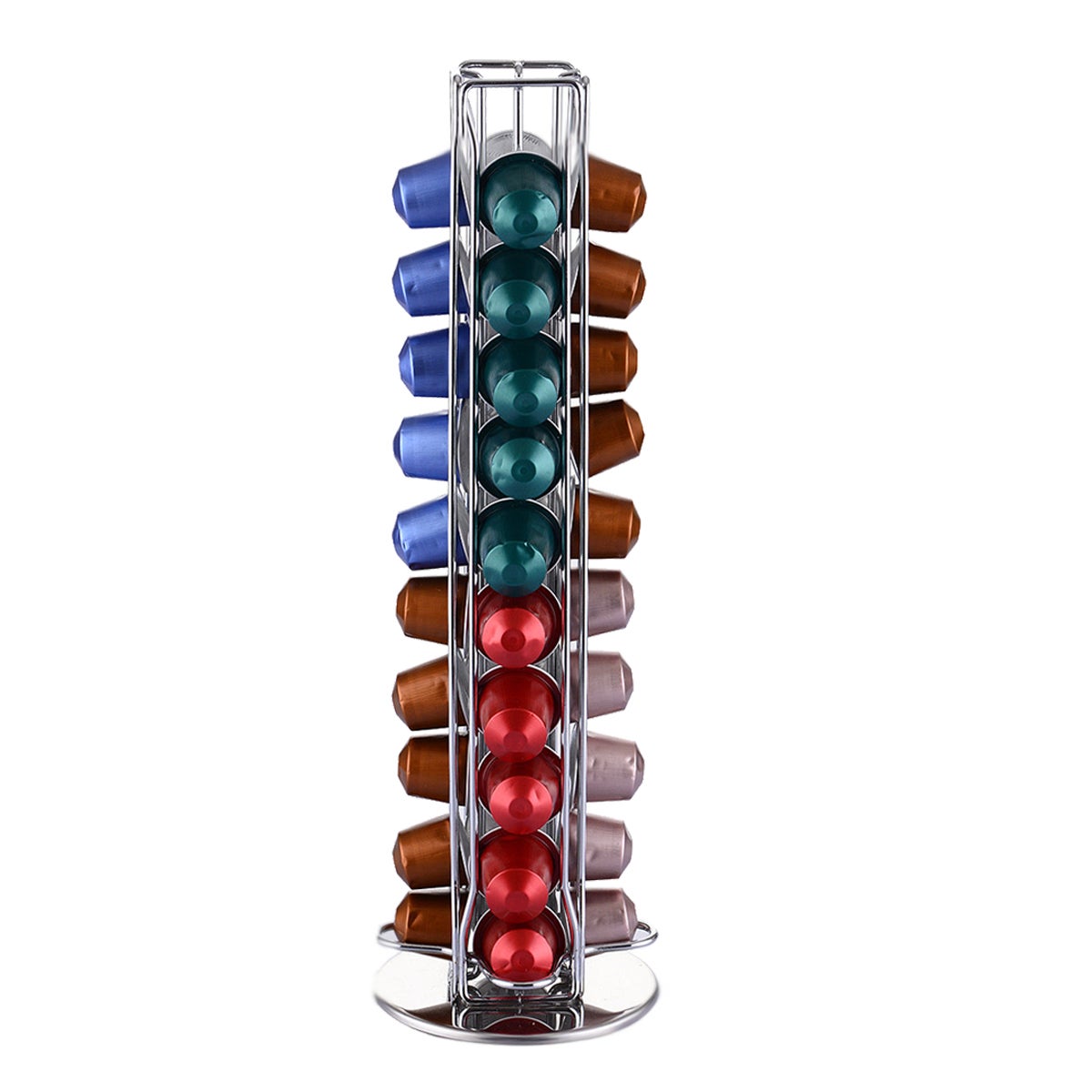Support Rotatif 360° Pour Capsules Nespresso Original - Capacité 40+ Capsules - Design Économiseur D'Espace