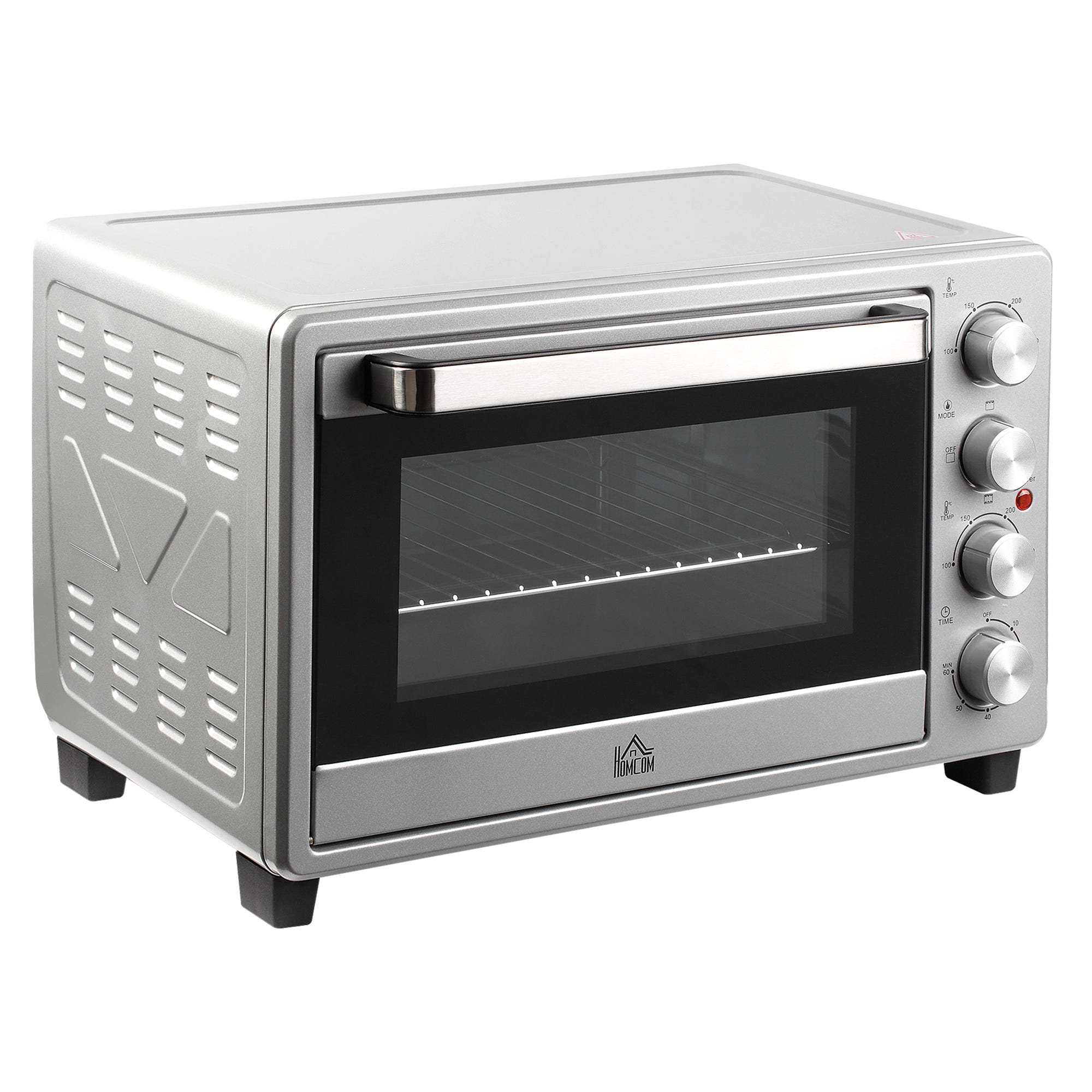 Forno elettrico da tavolo al quarzo da 12L, acciaio inossidabile, timer Forno elettrico da tavolo al quarzo da 12L, acciaio inossidabile, timer