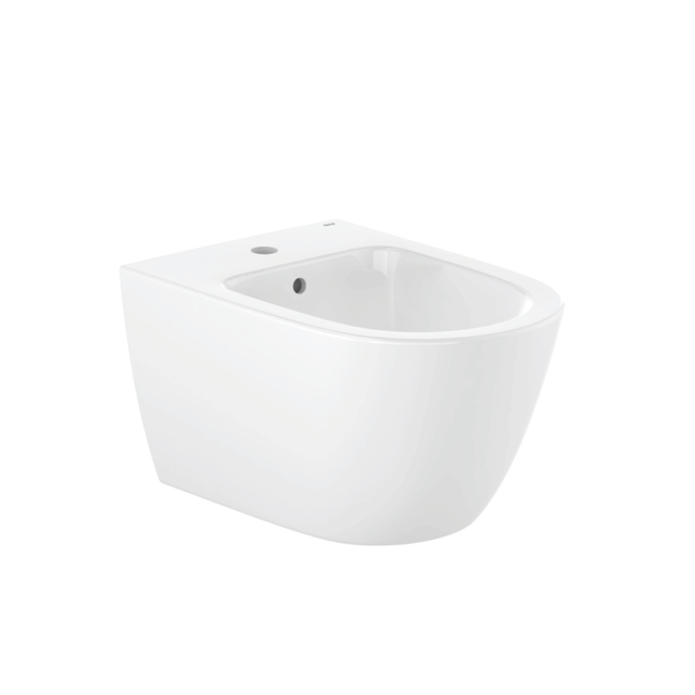Bidet suspendu avec fixations cachées ROCA Ona blanc brillant