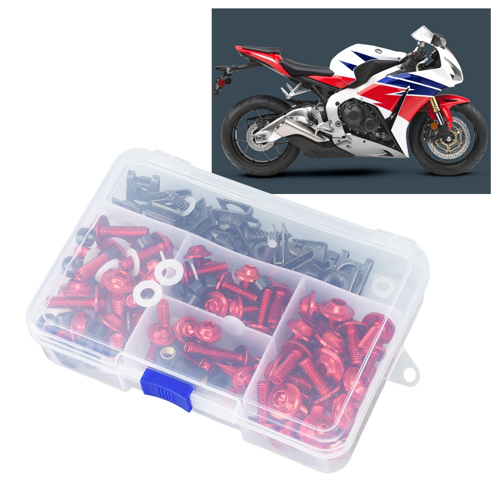 Lot De 10 Vis M5 X 16 Mm Pour Pare-brise Moto + Clé Allen 5 Mm - En Alliage Aluminium Noir - Fixation Sûre, Résistante Aux Intempéries