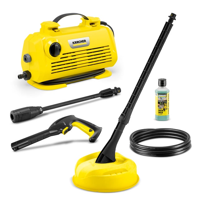 Nettoyeur haute pression Karcher K 2 Horizontal VPS Home - 110 bars - 360 L/h - 1400 W avec vario power et brosse terrasse