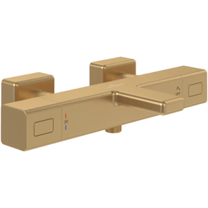 Mitigeur bain douche thermostatique VILLEROY ET BOCH Universal carré Or brossé