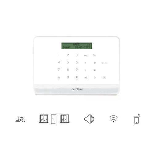 Kit alarme connectée HomeSecure sans fil alimentation secteur Avidsen - 4