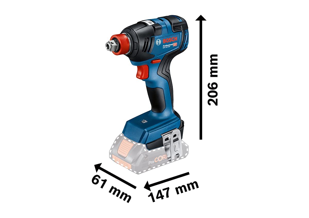 Visseuse à chocs GDX 18V-200 Professional (Produit seul) - BOSCH 06019J2204 - 9