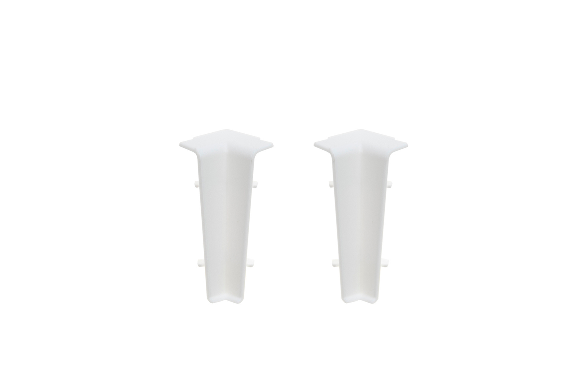 Narożnik wewnętrzny do listwy przypodłogowej Cezar60 20x60mm 1kpl=2szt Cezar Biały RAL9003 Mat