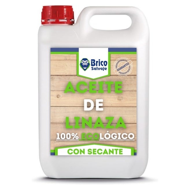 BRICOSALVAJE Huile de Lin avec Siccatif pour Bois | 1 L