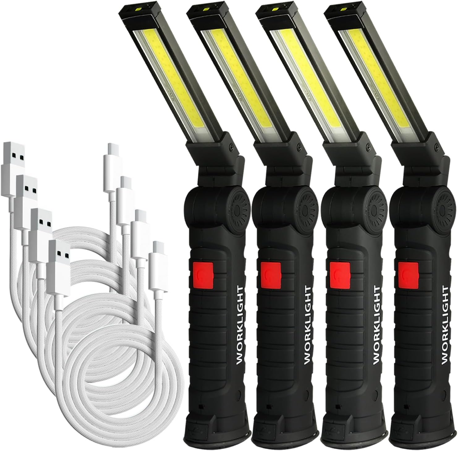 Lampe De Travail Led Rechargeable Rotative À 360 Degrés - Environ 6500