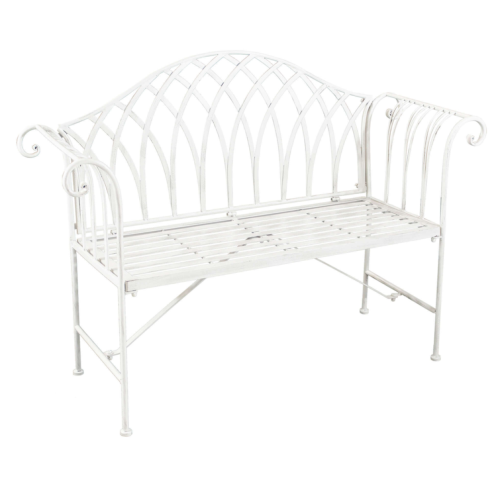 Banquette Honoré Banc de Jardin Fer Forgé Marron Assise de Charme Sans Dossier 40,5x70,5x134cm - L'Héritier du Temps Banquette Honoré Banc de Jardin Fer Forgé Marron Assise de Charme Sans Dossier 40,5x70,5x134cm - L'Héritier du Temps