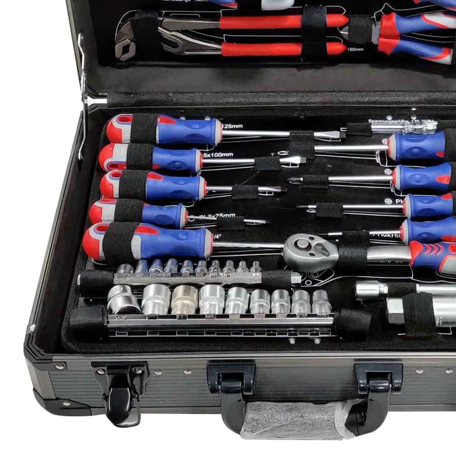 Ensemble d'outils KraftMüller KM-500 Outils, Tournevis, Clé, Pince, Lame, Douille, Marteau, BTR, en Acier chrome-vanadium - 2