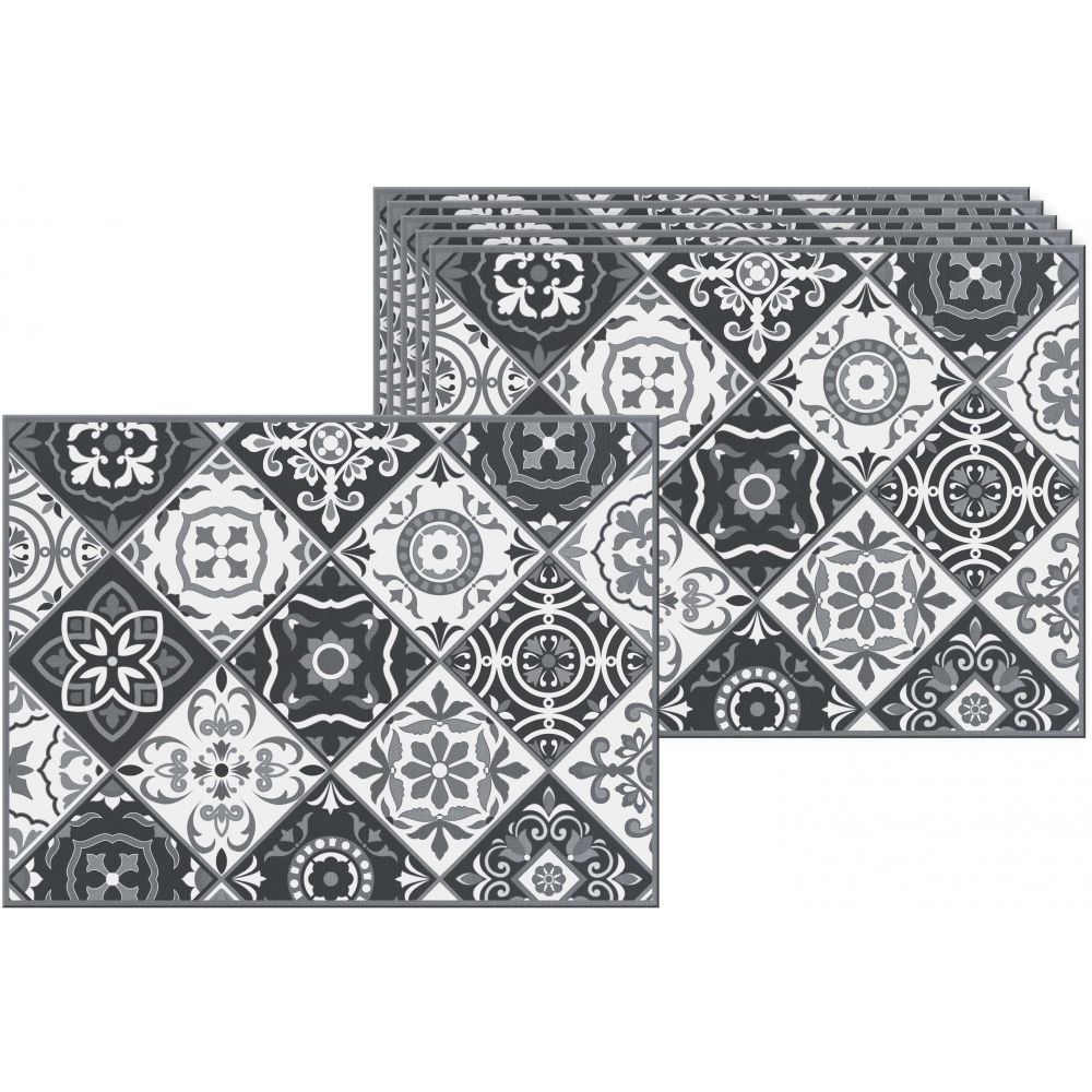Set De Table Vintage Kellogg's - 6 Nappes Plastique 30x40 Cm Animaux (singe, Grenouille, Toucan, Abeille, Tigre)