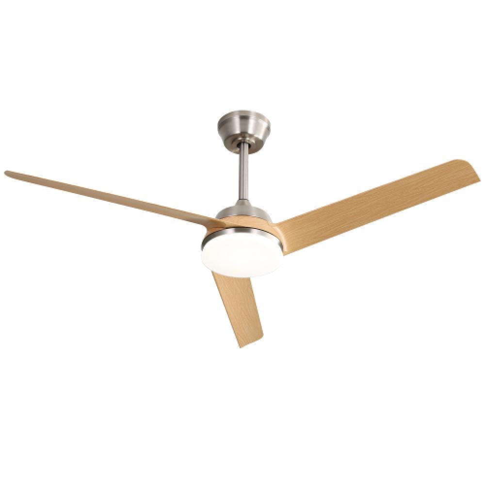 Wentylator sufitowy 132 CM z oświetleniem LED 22 W, pilotem i 3 łopatkami ABS – idealny do salonu, sypialni i biura
