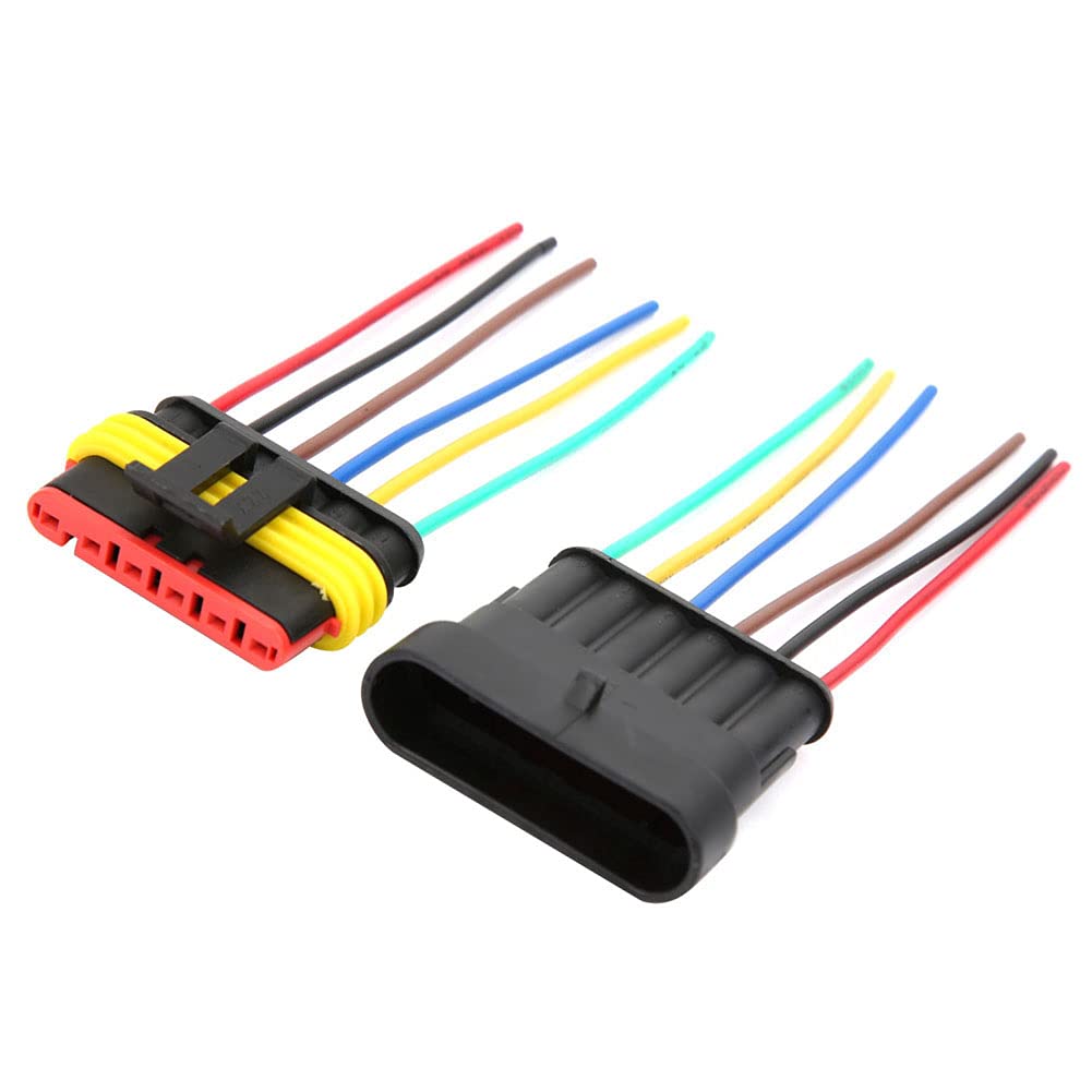 Conector de Cable Eléctrico Impermeable Automotriz de 6 Pines, Macho y Hembra, PB625-06027 PB621-06020