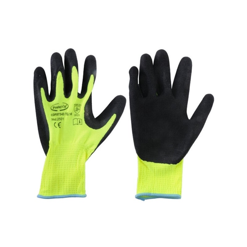 Paire de Gants de Ménage Latex Taille L Jaune