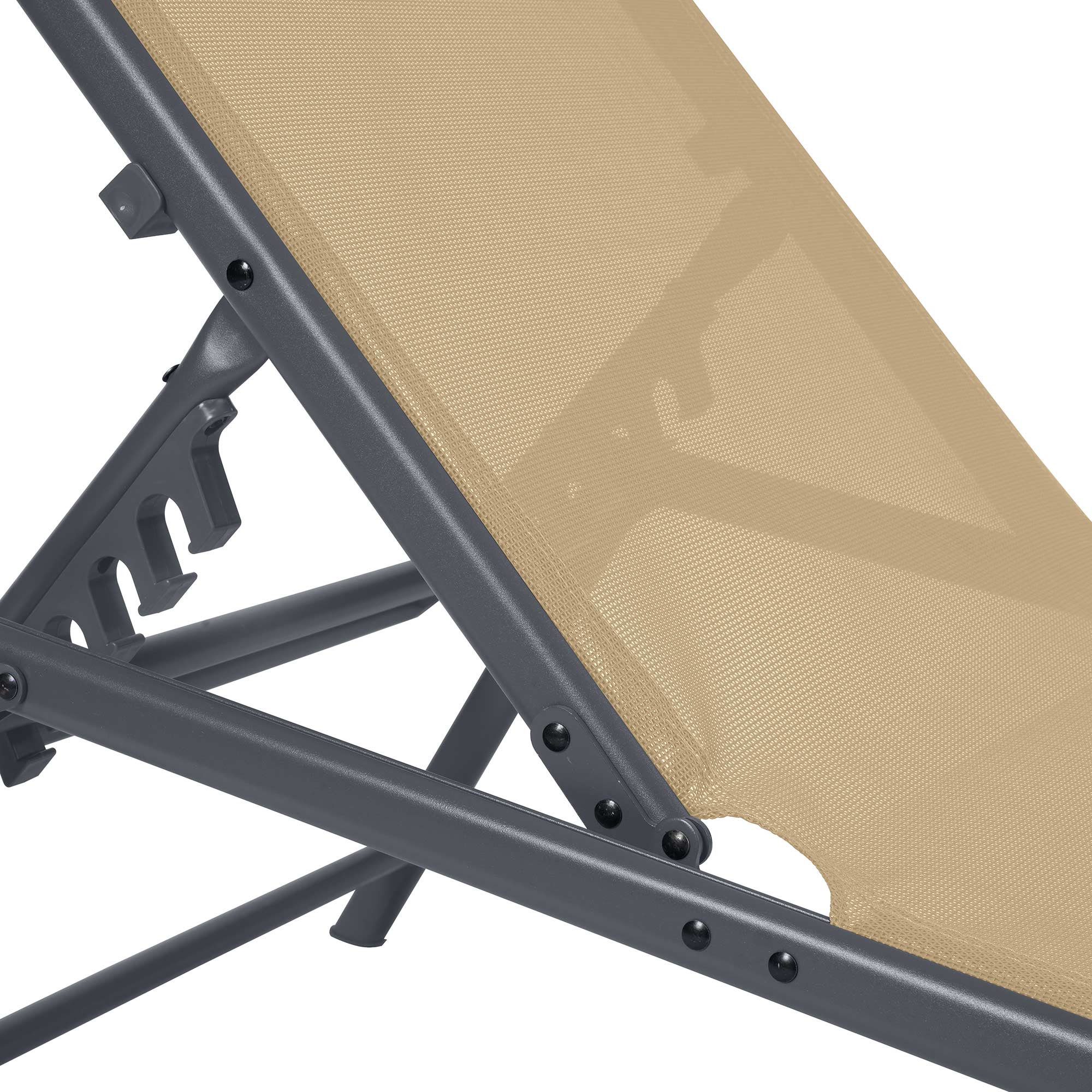 Transat réglable crème 5 positions WERKA PRO - 2