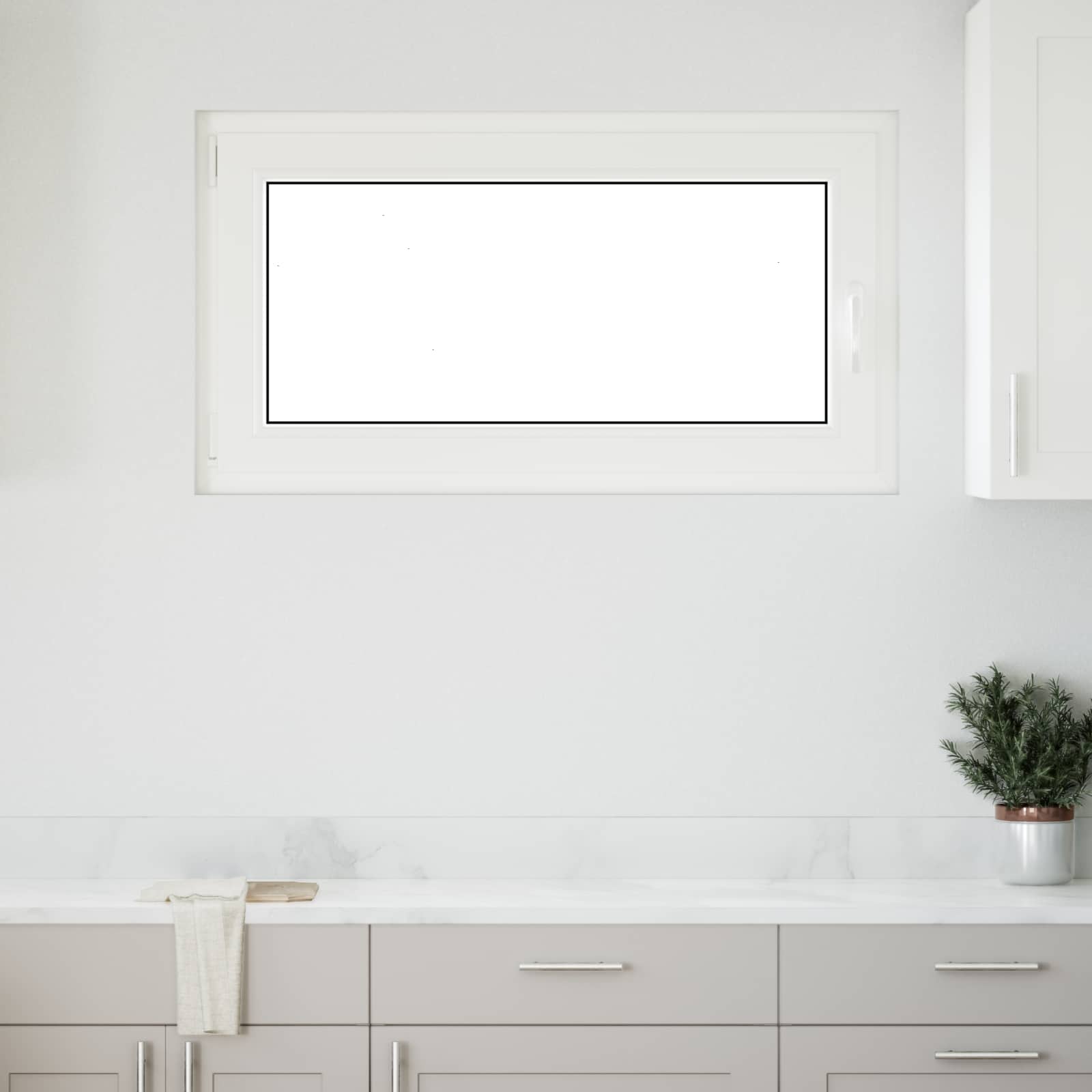 Ventana de sótano risor 110 x 50 cm pvc y vidrio gris antracita