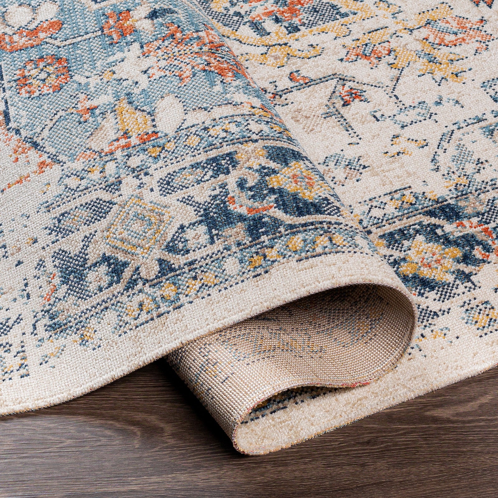LIVABLISS Tapete Exterior/Interior Vintage Oriental Azul/Bege 200x275 cm Selma - 4