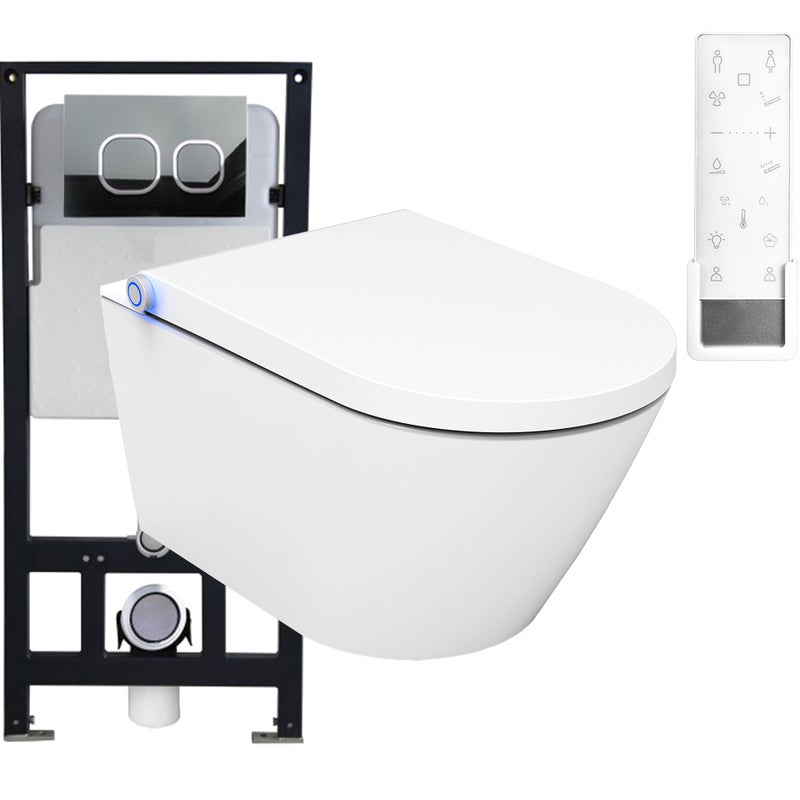 Bernstein Zestaw WC Toaleta myjąca PRO+1102 + stelaż podtynkowy + panel 4111c + mata