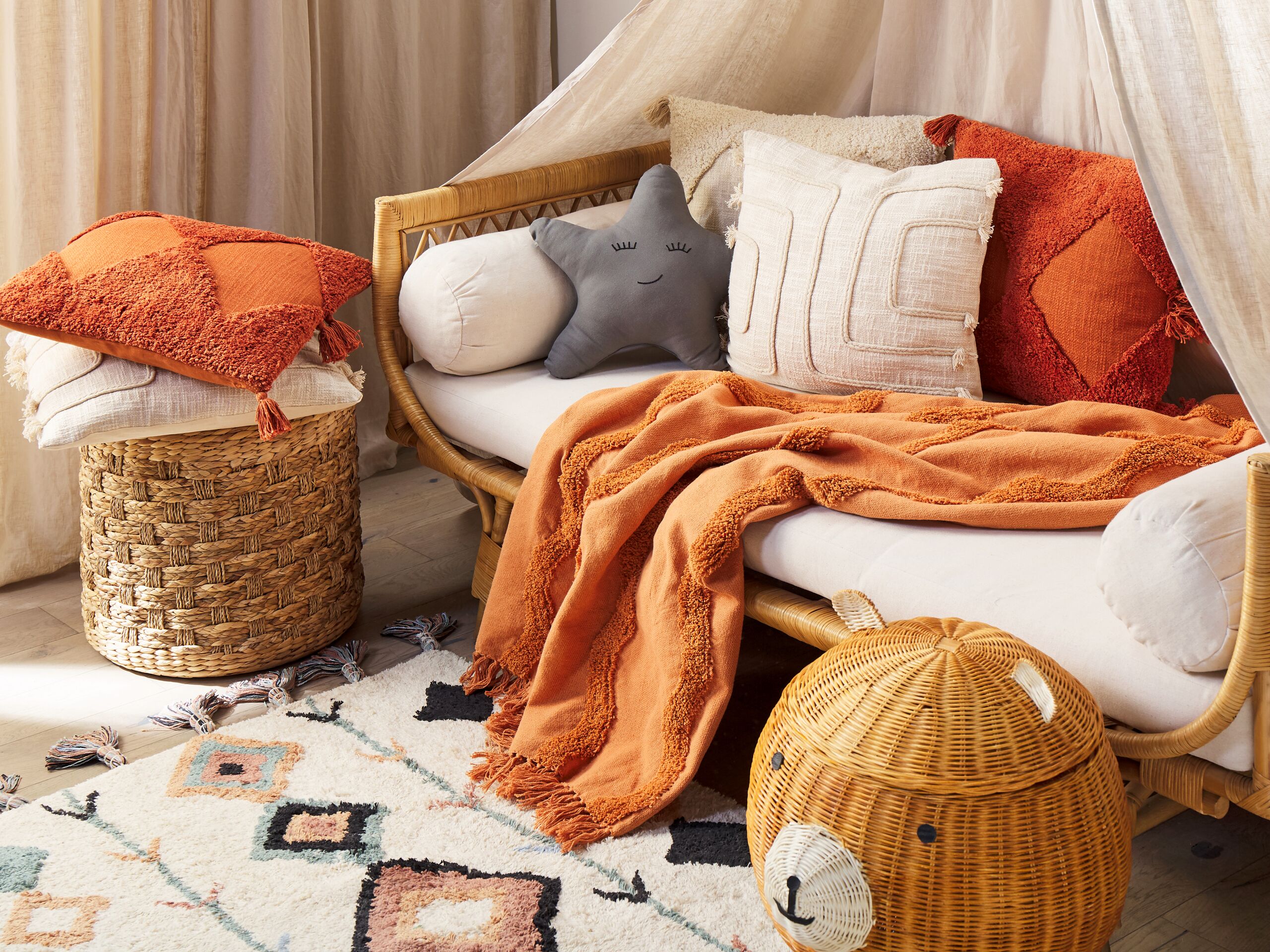 Coperta Plaid In Cotone 100% 'Rio' Con Frange, 140x170 Cm, Morbida E Traspirante, Peso 270 G/m², Prodotto Di Qualità - 5