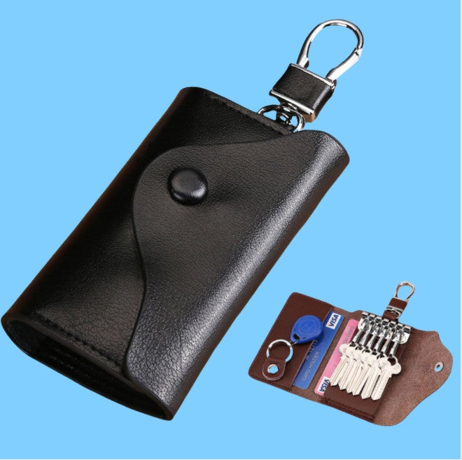 Llavero De Cuero Y Carbono Para Hombre | Resistente Y Elegante Con Anilla D Anticaída | Perfecto Para Llaves De Coche Y Casa