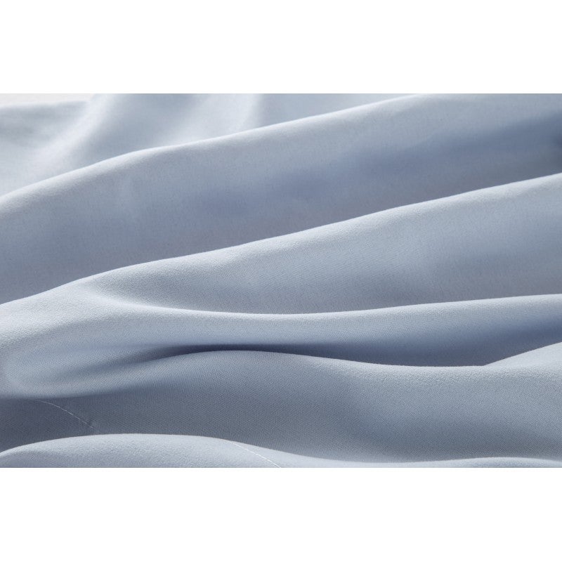 Sábana Bajera Ajustable 180 x 190/200 cm de Microfibra Cepillada Extra Suave Azul claro TODOCAMA - 4
