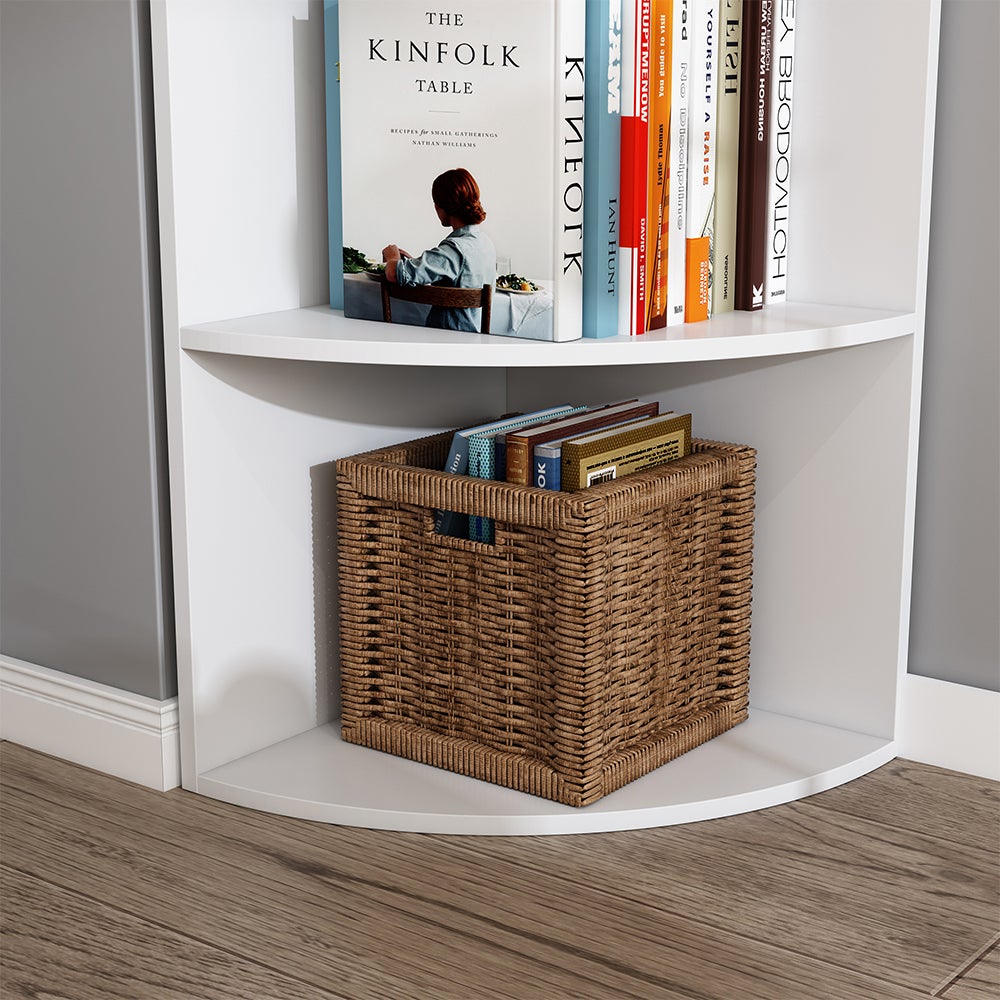 Vicco Étagère dangle Fabienne, Blanc, 40x180cm avec 5 compartiments - 5