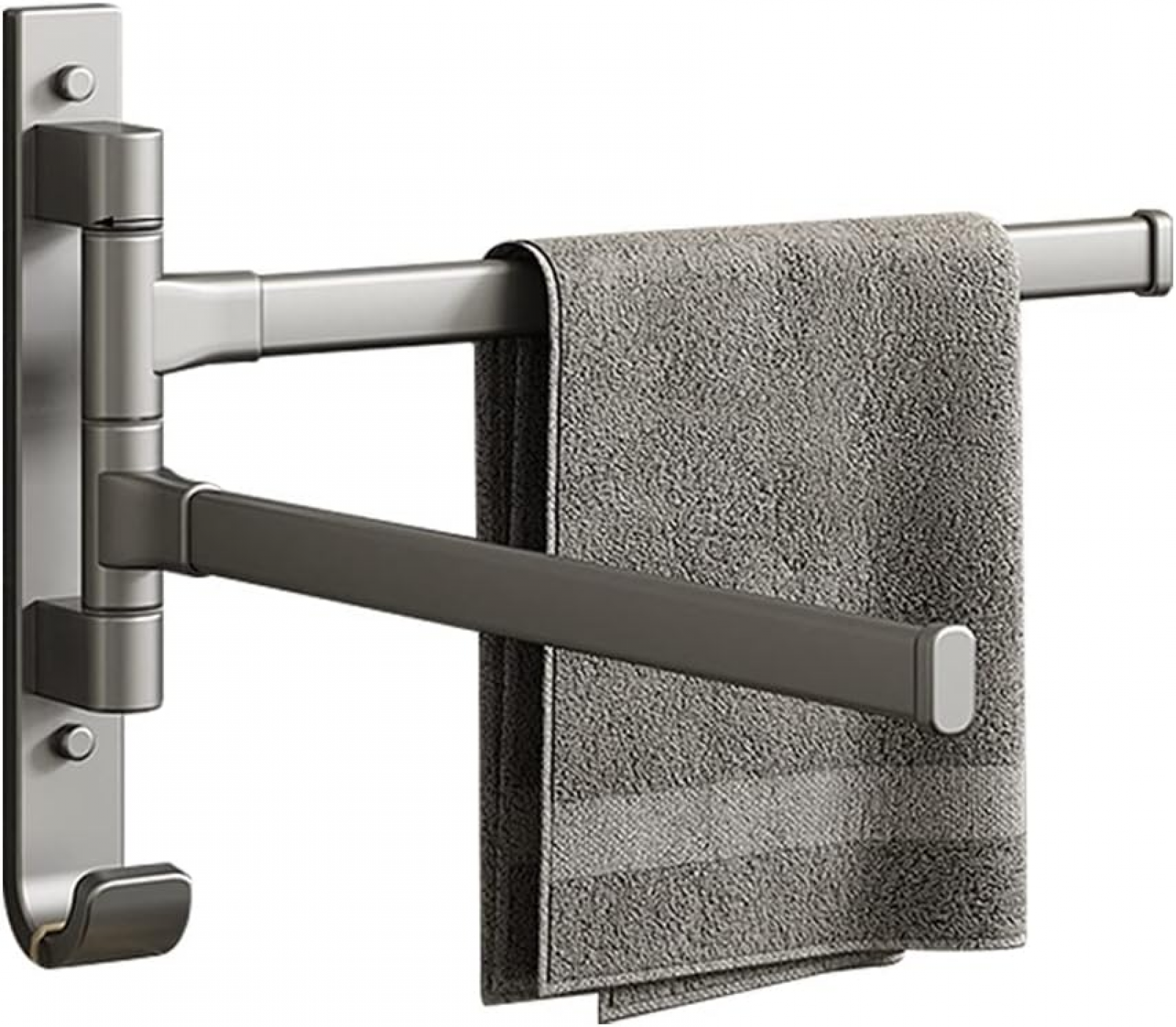 Serviette de toilette coton gris perle 50x90cm