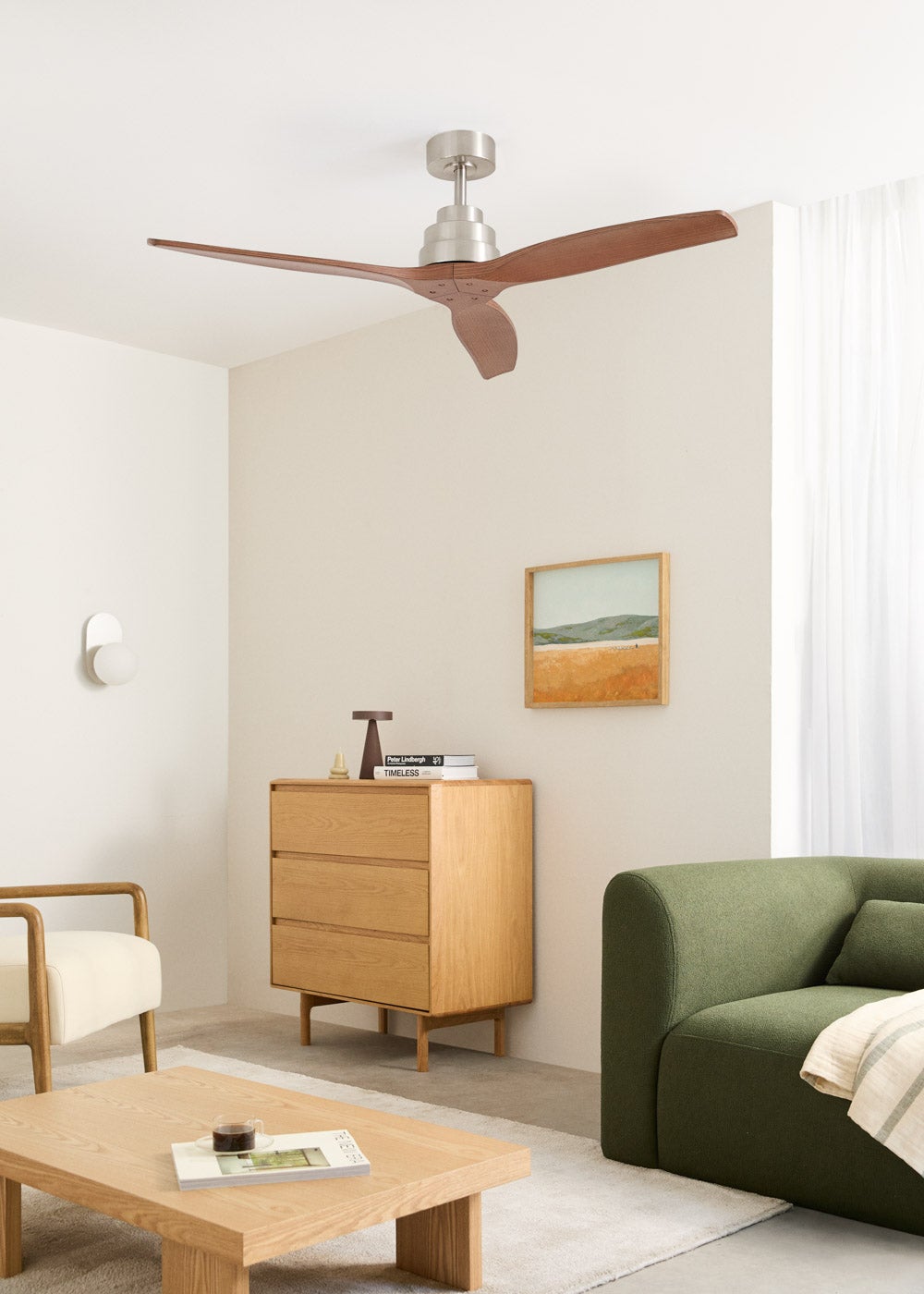 Ventilatori da soffitto a LED con motore a corrente continua e
