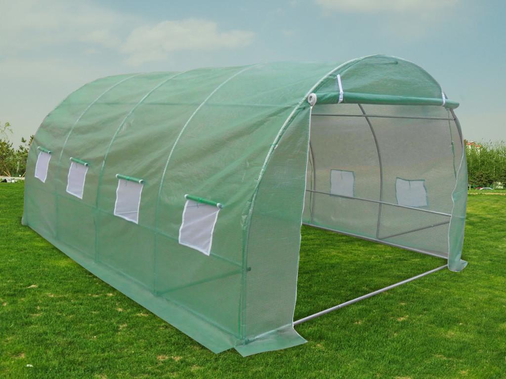 Tunel foliowy z konstrukcją stalową IPOMEA o pow. 12 m² - szer. 400 × szer. 300 × wys. 200 cm