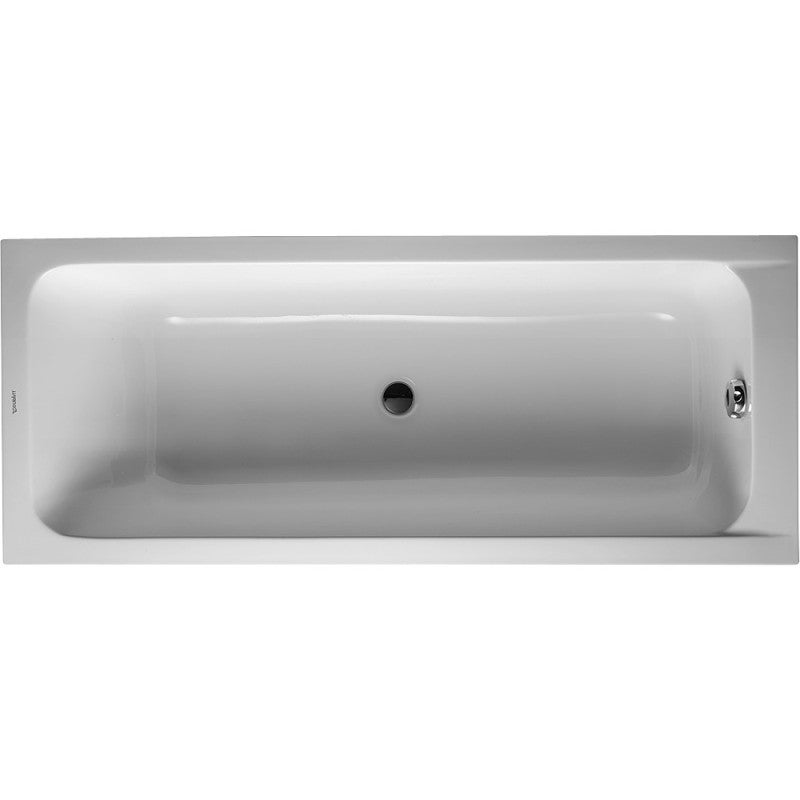 Bañera recta 180 X 80 DURAVIT D-Code desagüe central | Leroy Merlin