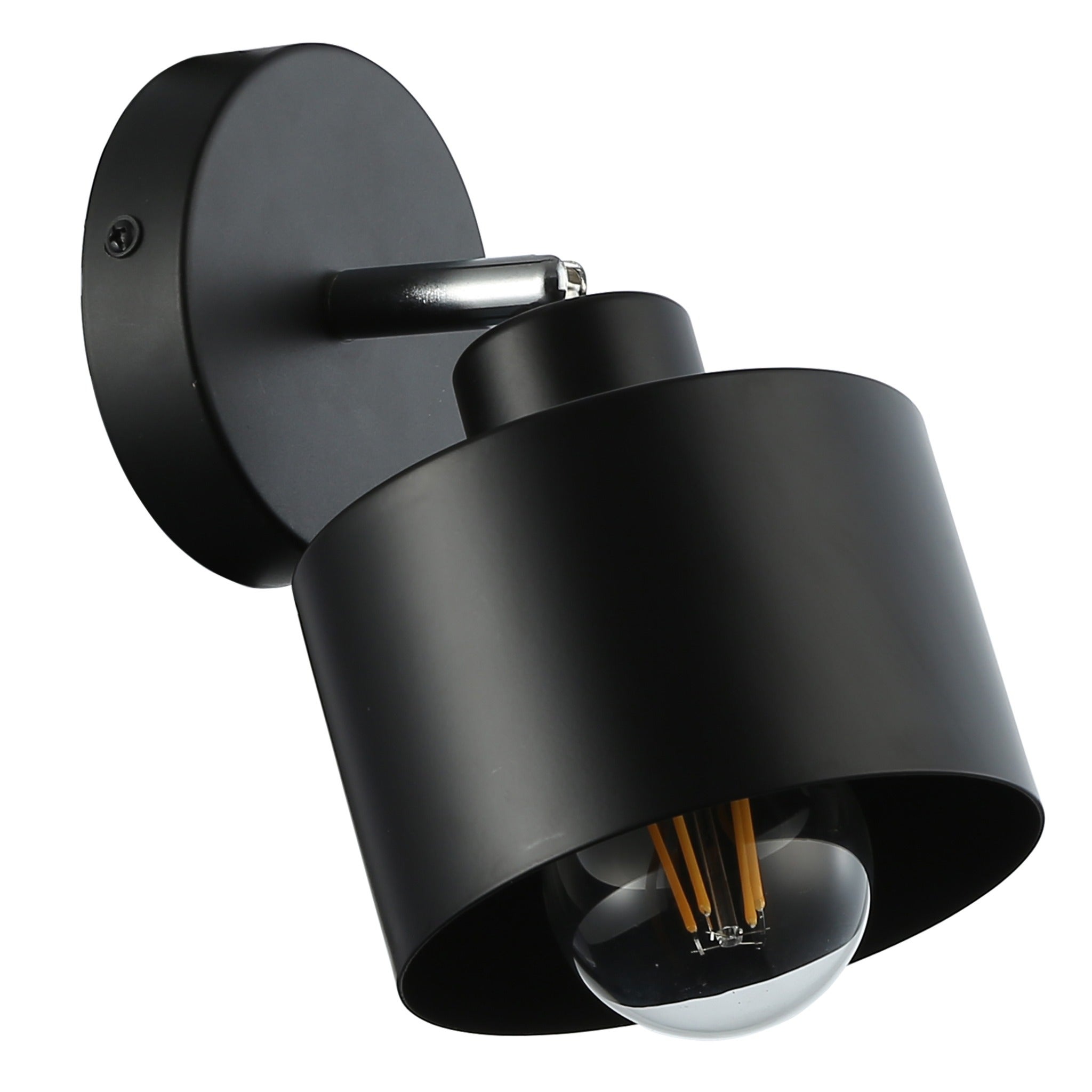 Kinkiet ścienny E27 LED Elza lampa wewnętrzna IP20 ruchomy czarny MasterLED