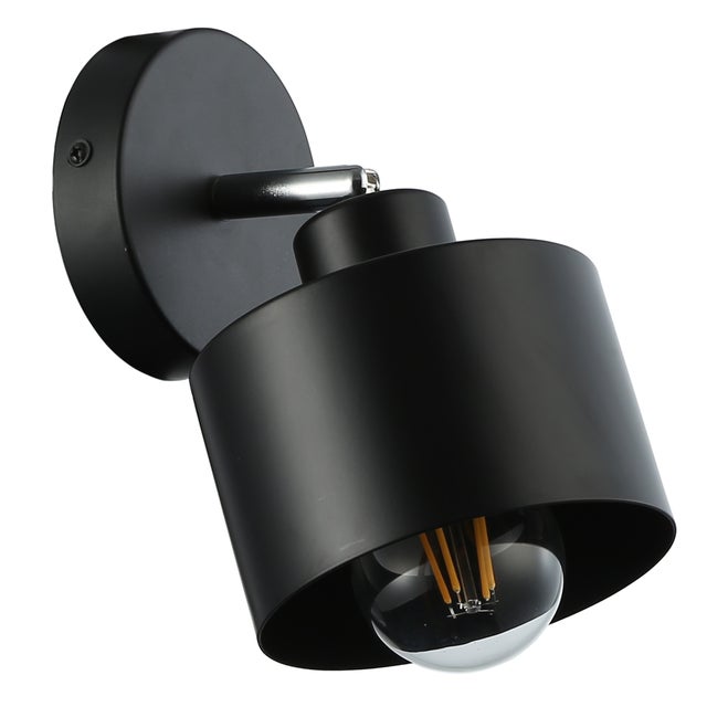 Kinkiet ścienny E27 LED Elza lampa wewnętrzna IP20 ruchomy czarny MasterLED