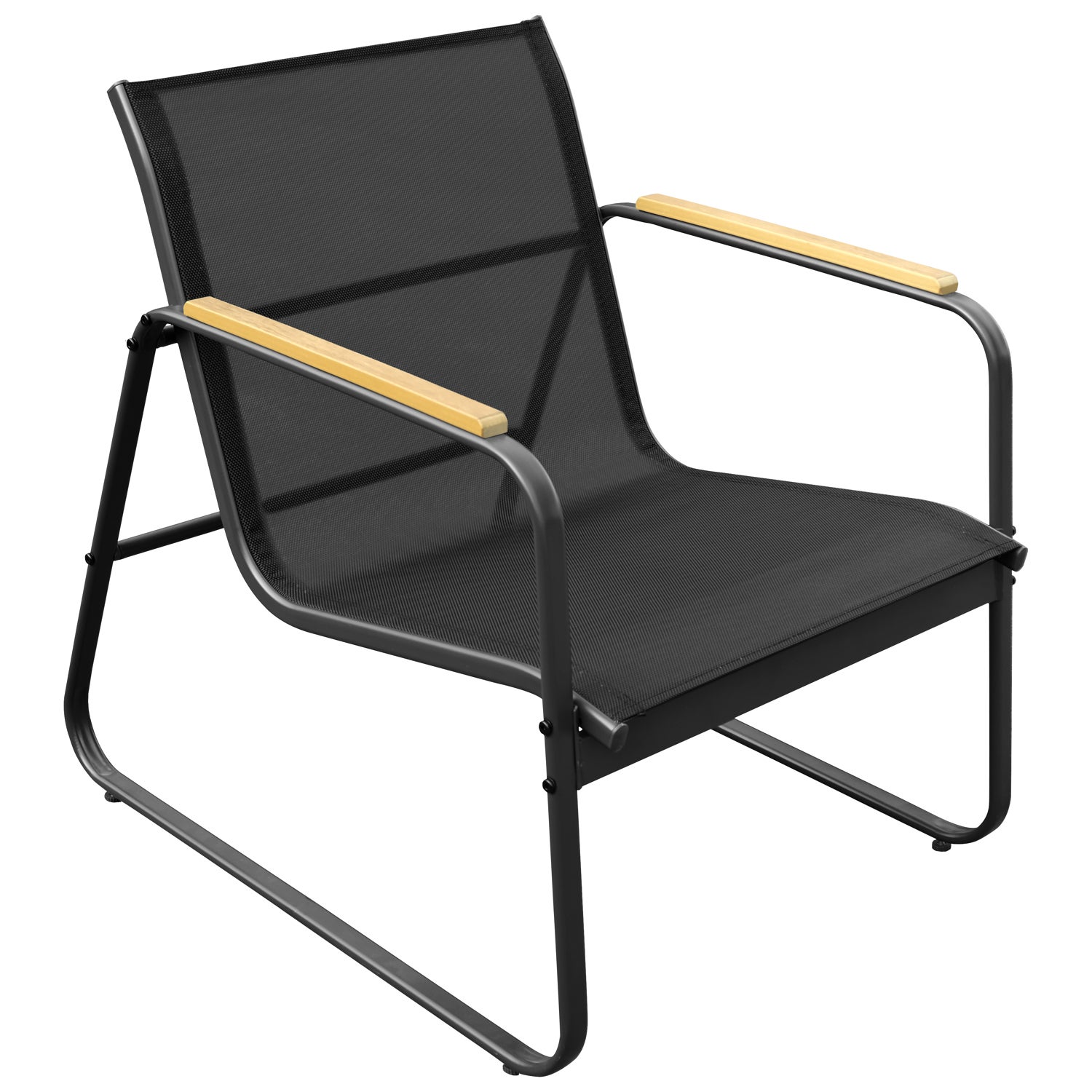 Set di mobili da giardino in alluminio 4 posti antracite TENERIFE - 5