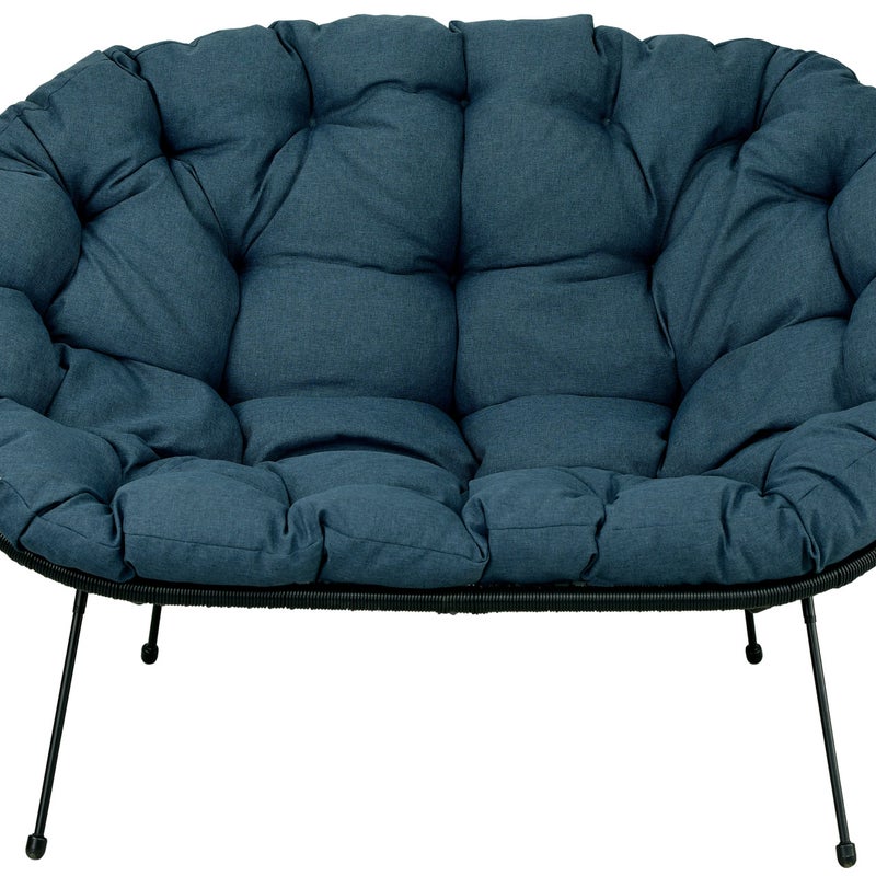 Poduszka na sofę żyłkową AMPO granatowy 1 szt.