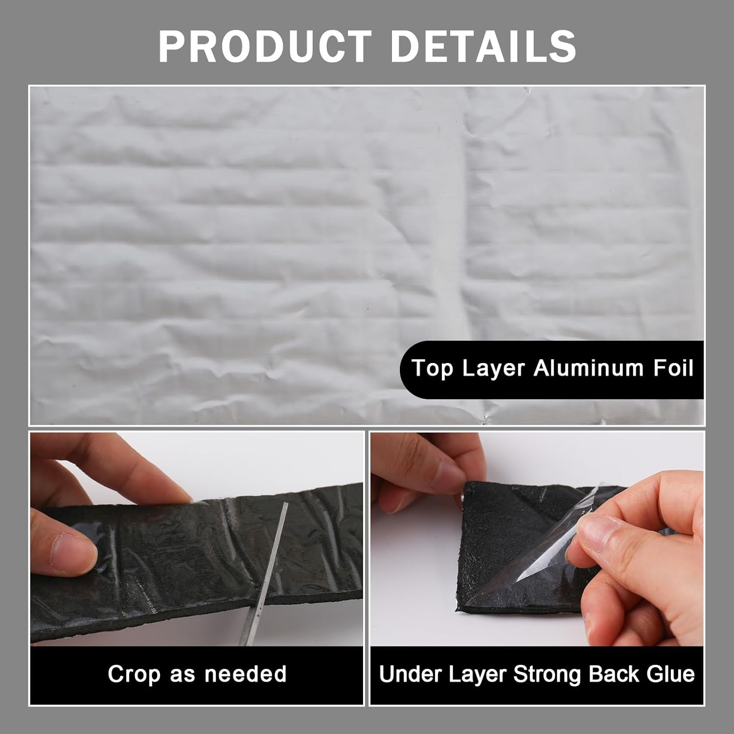 Ruban isolant avec mousse, pour l'isolation des tuyaux de chauffage, réduction du bruit pour la protection des tuyaux, 5 cm x 10 m - 3