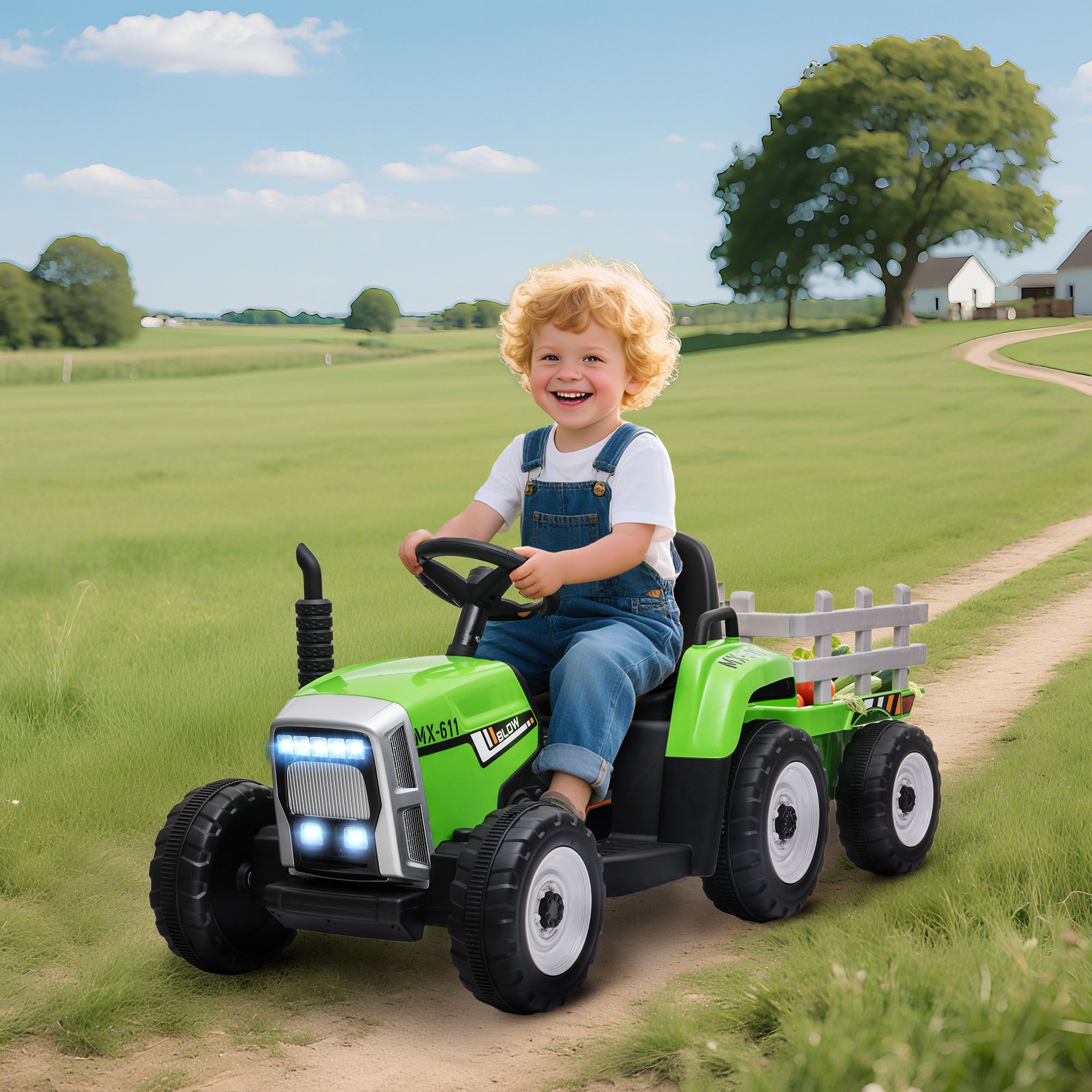 Tracteur électrique enfant PP HOMCOM - 2