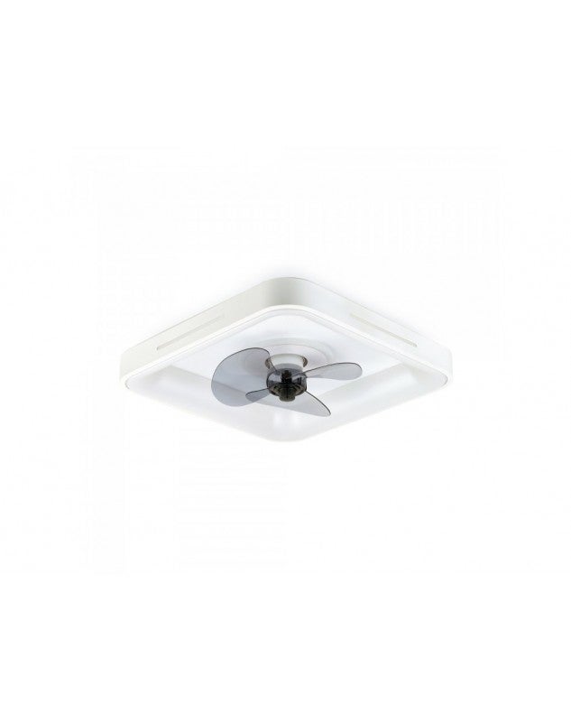 Ventilateur Plafond Avec Lumière Et Bluetooth Vega Noaton – 56 Cm Gris, 40W LED Gradable, 3 Vitesses, Minuteur, Haut-Parleur Intégré