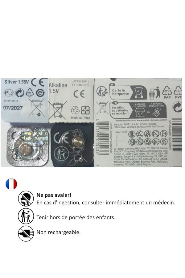 2 piles Maxell LR1130 LR54 - 2